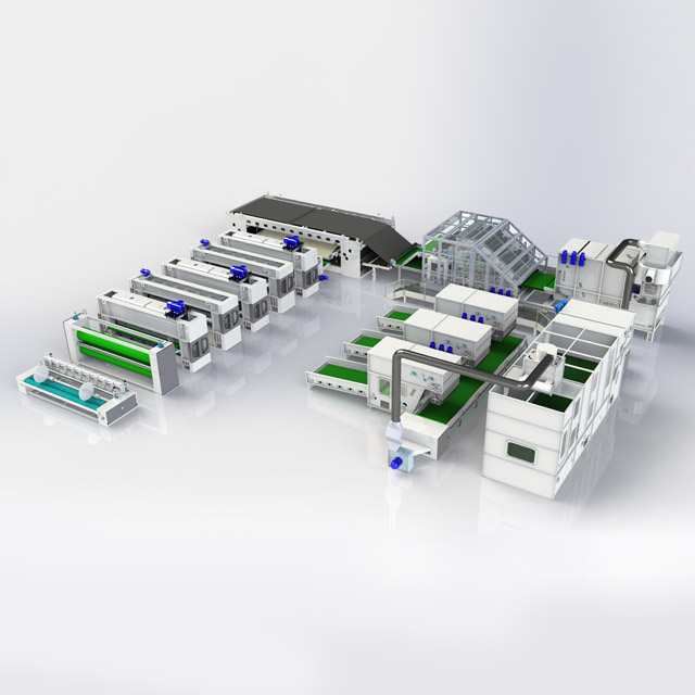 Ligne de production géotextile Géotextile Polypropylène Géotextile Mécanique Filament Géotextile Complete Équipement complet