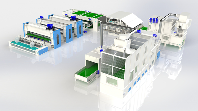 Tissu de production géotextile non tissé pour la construction